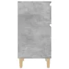 2 db betonszürke éjjeliszekrény 40 x 35 x 70 cm