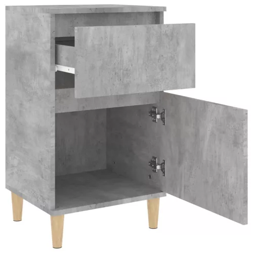 2 db betonszürke éjjeliszekrény 40 x 35 x 70 cm