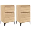 2 db sonoma tölgy színű éjjeliszekrény 40 x 35 x 70 cm