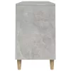 Betonszürke szerelt fa cipőszekrény 102x36x60 cm