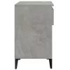 Betonszürke szerelt fa cipőszekrény 70x36x60 cm