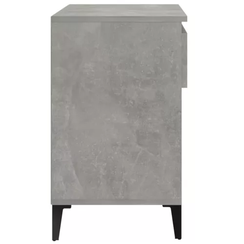 Betonszürke szerelt fa cipőszekrény 70x36x60 cm