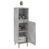 Betonszürke szerelt fa fürdőszobaszekrény 30 x 30 x 100 cm