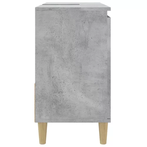 Betonszürke szerelt fa fürdőszobaszekrény 65 x 33 x 60 cm