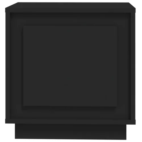 2 db fekete szerelt fa éjjeliszekrény 44x35x45 cm