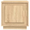 2 db sonoma tölgy színű szerelt fa éjjeliszekrény 44x35x45 cm