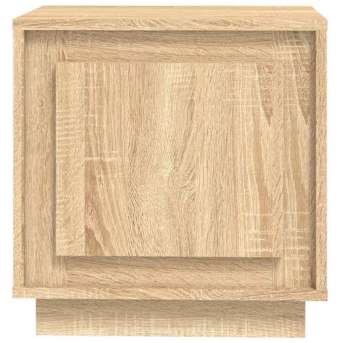 2 db sonoma tölgy színű szerelt fa éjjeliszekrény 44x35x45 cm