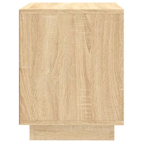 2 db sonoma tölgy színű szerelt fa éjjeliszekrény 44x35x45 cm