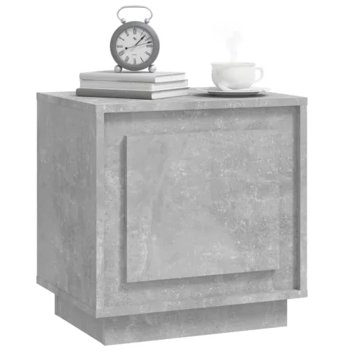 2 db betonszürke szerelt fa éjjeliszekrény 44x35x45 cm