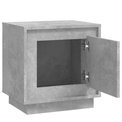 2 db betonszürke szerelt fa éjjeliszekrény 44x35x45 cm