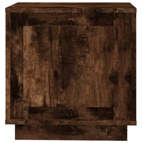 2 db füstös tölgy színű szerelt fa éjjeliszekrény 44x35x45 cm