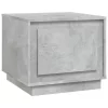 Betonszürke szerelt fa dohányzóasztal 51x50x44 cm
