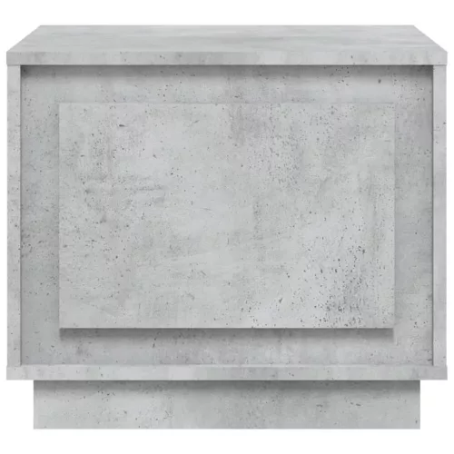 Betonszürke szerelt fa dohányzóasztal 51x50x44 cm