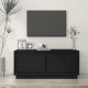 Fekete szerelt fa dohányzóasztal 102x50x44 cm