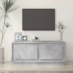 Betonszürke szerelt fa dohányzóasztal 102x50x44 cm