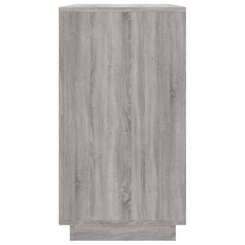 Szürke sonoma színű szerelt fa tálalószekrény 80 x 34 x 75 cm