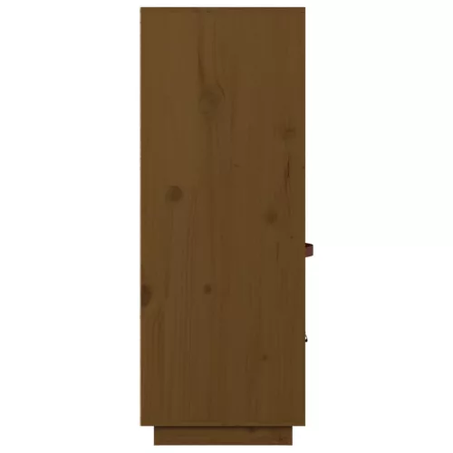 Mézbarna tömör fenyőfa magasszekrény 67 x 40 x 108,5 cm