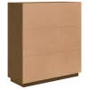 Mézbarna tömör fenyőfa magasszekrény 100 x 40 x 108,5 cm