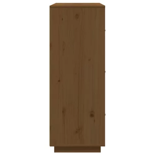 Mézbarna tömör fenyőfa magasszekrény 67 x 40 x 108,5 cm