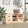 Tömör fenyőfa cipőtároló pad 100 x 34 x 45 cm
