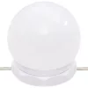 Füstös tölgy színű tükrös szekrény LED-ekkel 60 x 31,5 x 62 cm