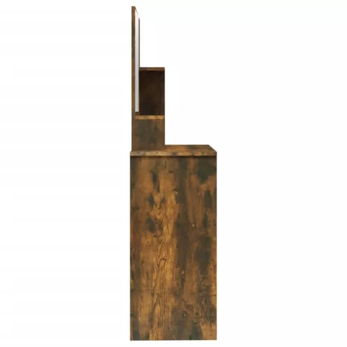 Füstös tölgy színű fésülködőasztal tükörrel 86,5 x 35 x 136 cm