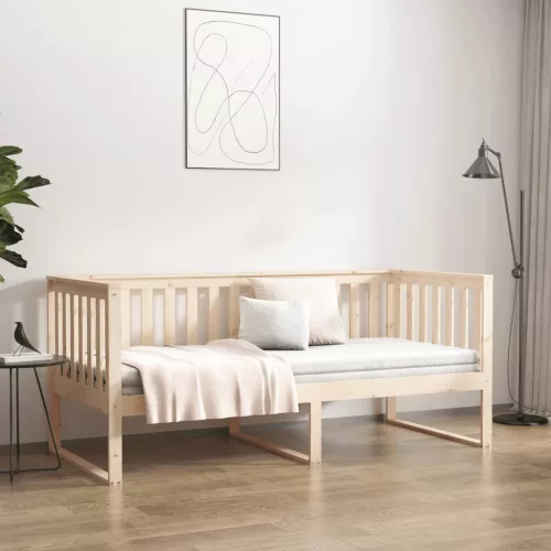 Kanapéágy ágy matrac 100x200 cm tömör fa fenyőfa