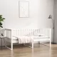 Kanapéágy ágy matrac fehér 100x200 cm tömör fa fenyőfa