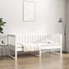 Kanapéágy ágy matrac fehér 75x190 cm tömör fa fenyőfa