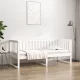 Kanapéágy ágy matrac fehér 75x190 cm tömör fa fenyőfa