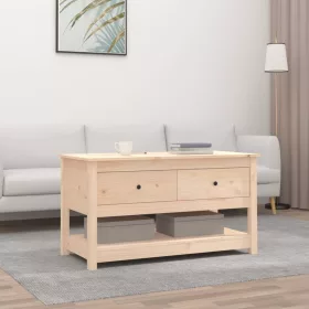 Tömör fenyőfa dohányzóasztal 102 x 49 x 55 cm
