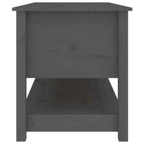 Szürke tömör fenyőfa dohányzóasztal 102 x 49 x 55 cm