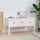 Fehér tömör fenyőfa dohányzóasztal 102 x 49 x 55 cm