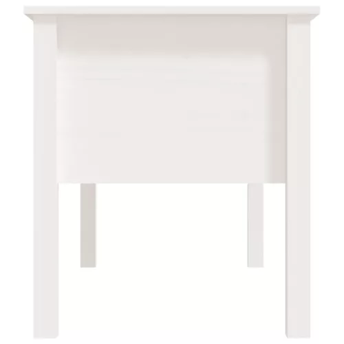 Fehér tömör fenyőfa dohányzóasztal 102 x 49 x 55 cm