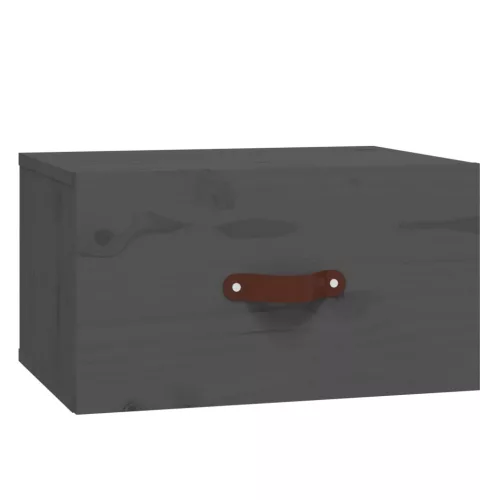 2 db szürke falra szerelhető éjjeliszekrény 40 x 29,5 x 22 cm