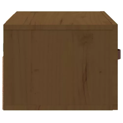 Mézbarna falra szerelhető éjjeliszekrény 40 x 29,5 x 22 cm