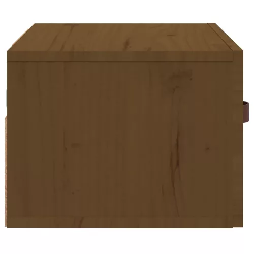2 db mézbarna falra szerelhető éjjeliszekrény 40 x 29,5 x 22 cm