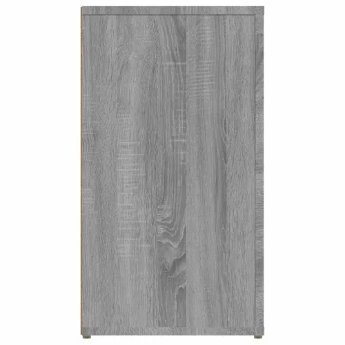 Szürke sonoma színű szerelt fa tálalószekrény 100x33x59,5 cm