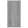 Szürke sonoma színű szerelt fa tálalószekrény 100x30x59,5 cm