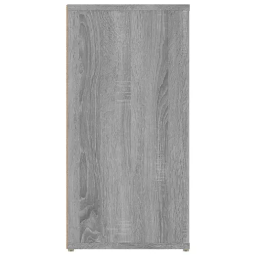 Szürke sonoma színű szerelt fa tálalószekrény 100x30x59,5 cm