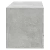 Betonszürke szerelt fa fali cipőszekrény 70 x 35 x 38 cm