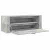 Betonszürke szerelt fa fali cipőszekrény 100x35x38 cm