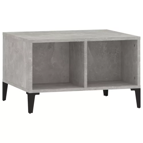 Betonszürke szerelt fa dohányzóasztal 60 x 50 x 36,5 cm