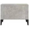 Betonszürke szerelt fa dohányzóasztal 60 x 50 x 36,5 cm