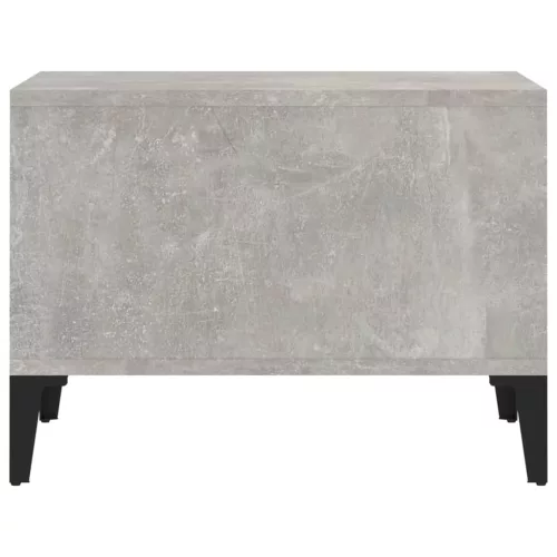 Betonszürke szerelt fa dohányzóasztal 60 x 50 x 36,5 cm