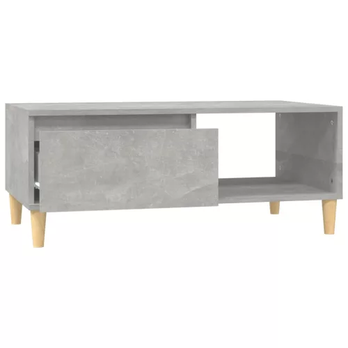 Betonszürke szerelt fa dohányzóasztal 90x50x36,5 cm