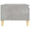 Betonszürke szerelt fa dohányzóasztal 90x50x36,5 cm