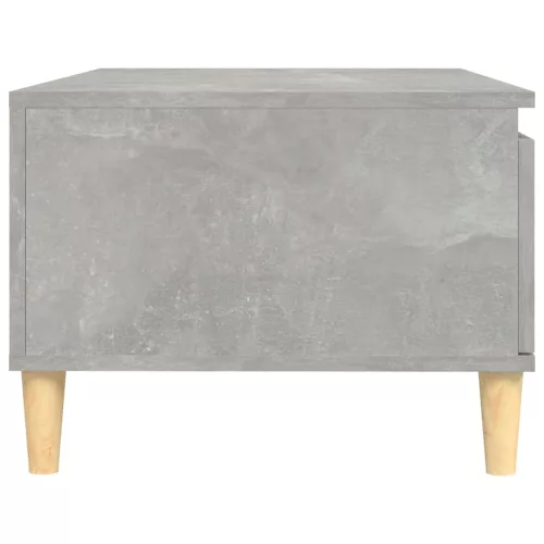 Betonszürke szerelt fa dohányzóasztal 90x50x36,5 cm