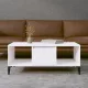Fehér szerelt fa dohányzóasztal 90 x 50 x 36,5 cm
