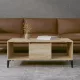 Sonoma tölgy színű szerelt fa dohányzóasztal 90 x 50 x 36,5 cm